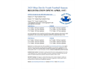 Registration for our BDYF 2025 Fall Football and Cheer Season will open April 1, 2025